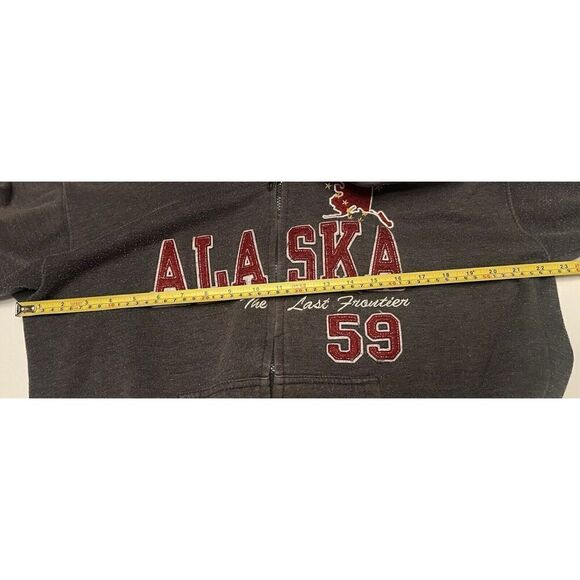 Alaska Zip-Up Jacket Unisex Small Medium Gray Red Gorpcore - Picture 4 of 7